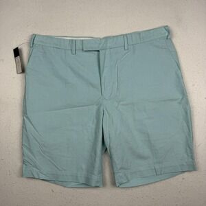 Polo Ralph Lauren Shorts Mens 38 Blue Chino Flat Front Cotton 9 Inseam Casual